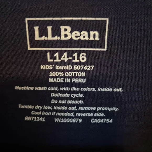 Girls LL Bean long sleeve Tshirt - Picture 3 of 8